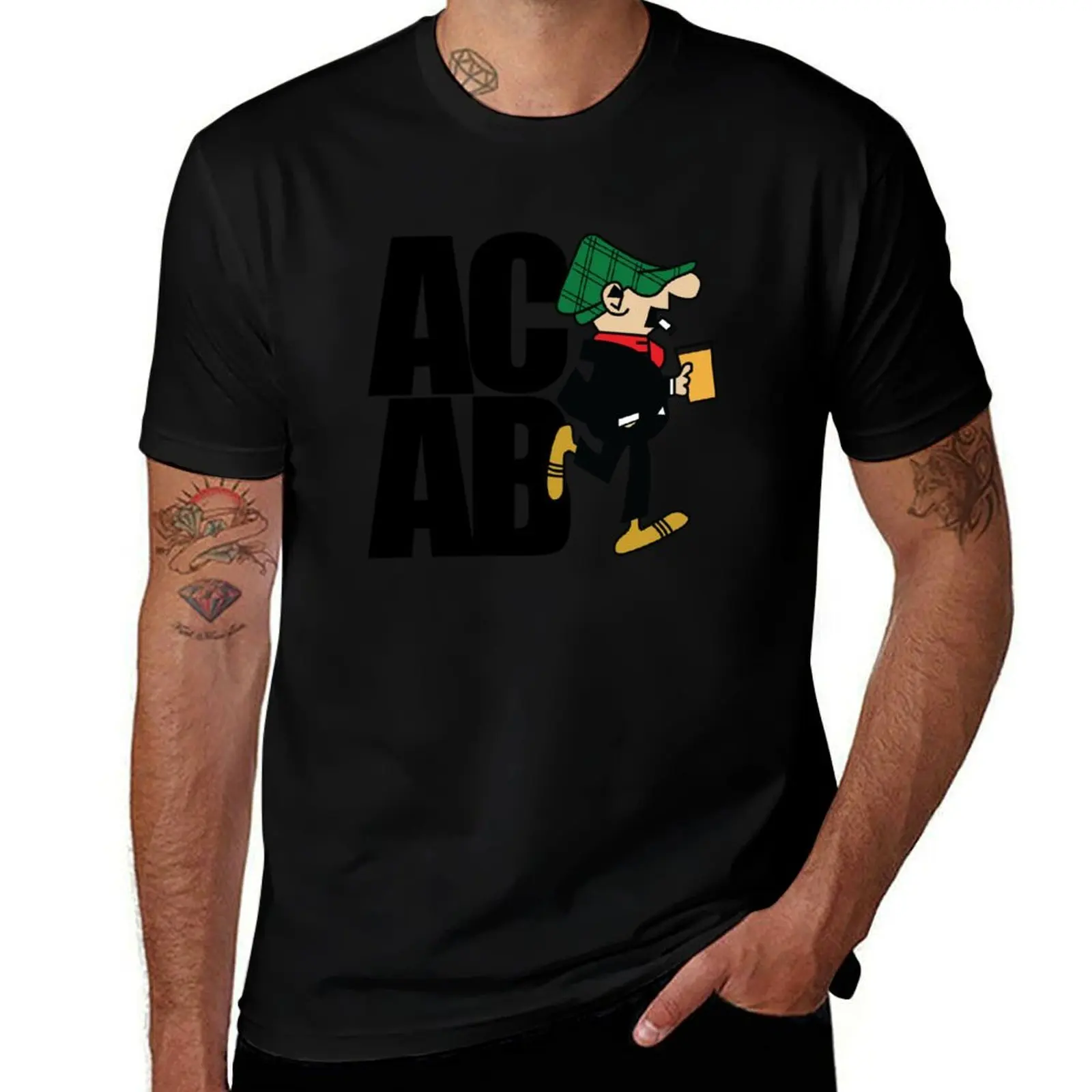 Andy Capp - ACAB T-Shirt Simple Line Art Print Tee T-Shirt