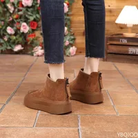 Women's  casual comfortable snow boots winter velvet cotton minimalist short boots fashionable versatile warm women shoes - Image 2