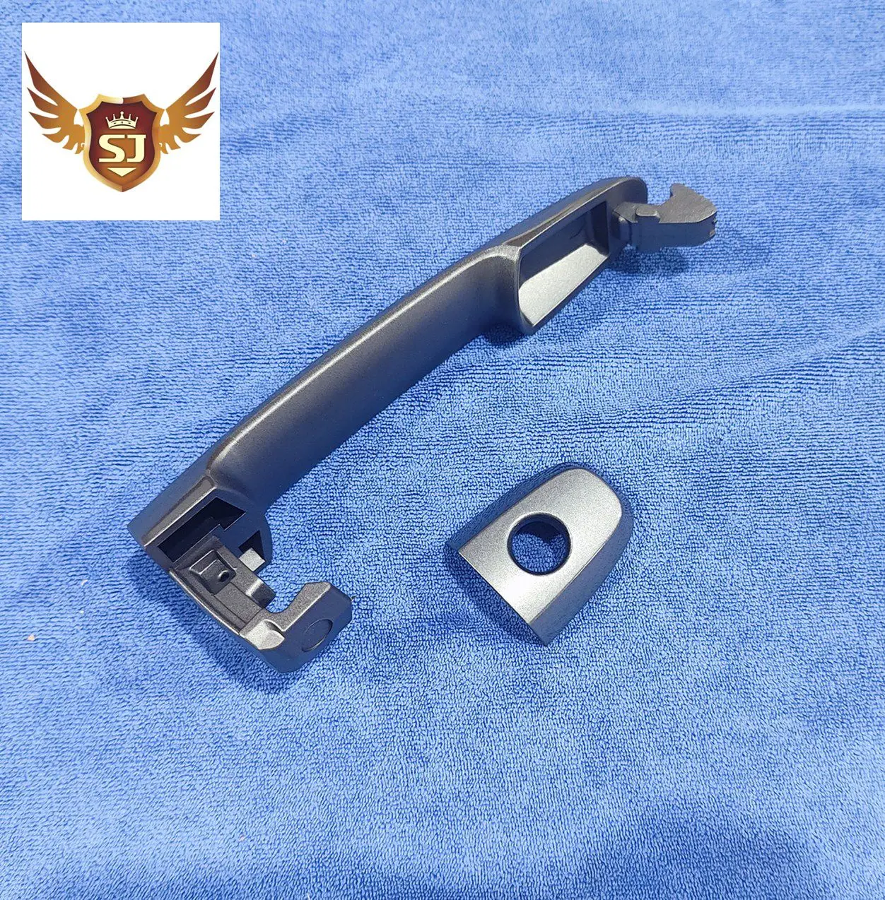 مقبض الباب الخارجي لسيارة تويوتا، رمادي مرصع بالنجوم مع فتحة، كامري 02-06 كورولا، أفينسيس، أيجو، هايلاندر، ماتريكس كوانج