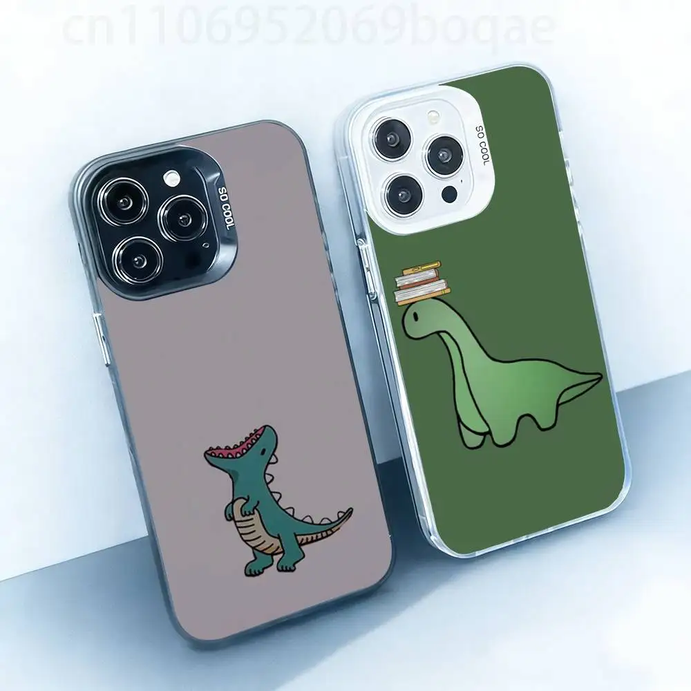 

Chibi Prehistoric Beasts Hard Phone Case for IPhone 17 16 15 14 13 12 11 Pro Max Plus16E X XR XS Max shockproof Full Cover