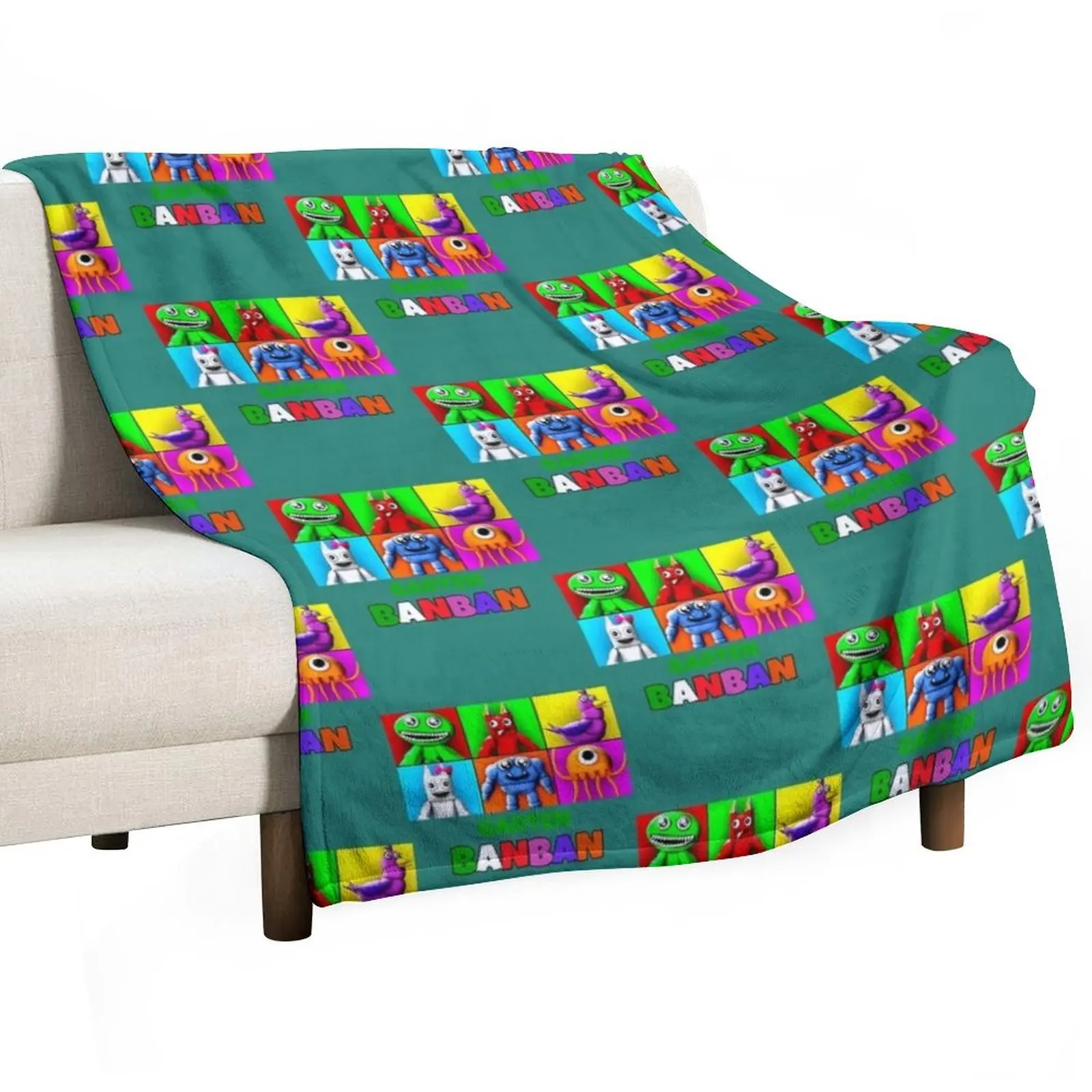 

Garten Of Banban Characters (4) Throw Blanket Lightweight Warm Blanket for Travel Camping
