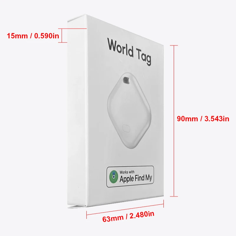 Smart Bluetooth GPS Tracker Work with Apple Find My APP ITag Anti Lost Reminder Device MFI Rated Locator Car Key Pet Kids Finder