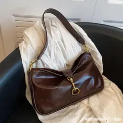 Borsa da donna trend 2024 nuova borsa a tracolla di design di nicchia borsa da ascella per pendolari di alta qualità borsa a tracolla versatile portafoglio da donna