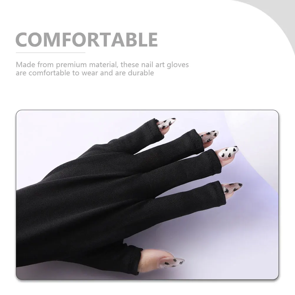 

3 Pairs Sunscreen UV Gloves Manicure Hand for Nails Spring Lamp Women Protection