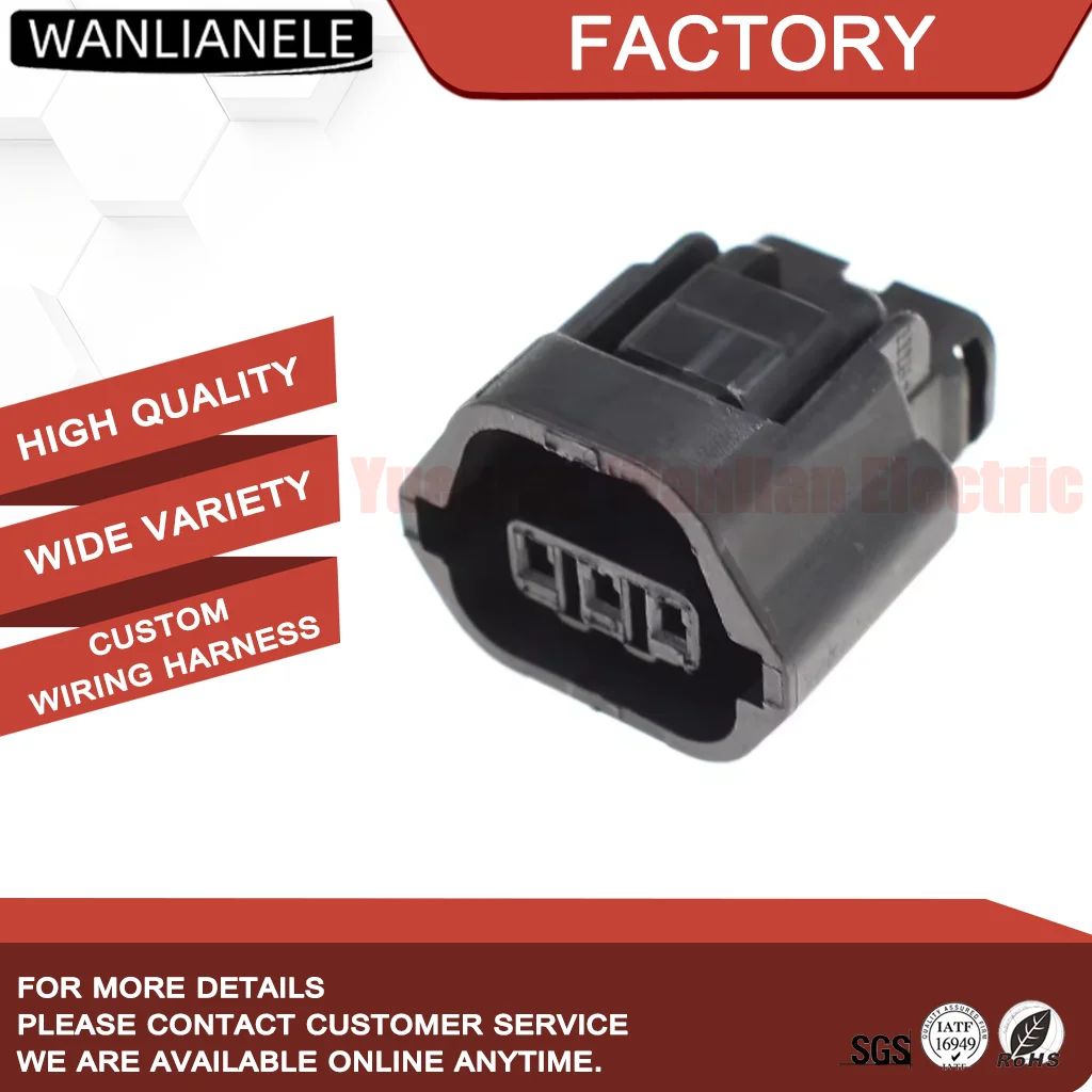 50 Sets 7283-8730-30 3 Pin Female Waterproof Connector SSD Series 1.2mm 5A Fit Car Sensor Harness