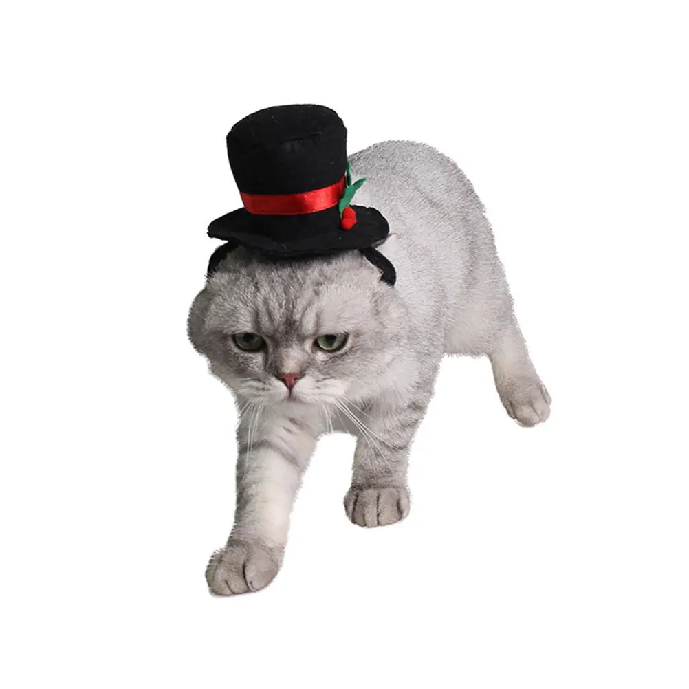 

2Pcs Pet Costume Adjustable Cosplay Accessory for Christmas Dogs Cats Party Photo Shoot Hat Pet Costume