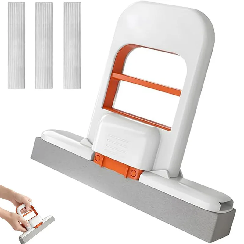 Mini Mopa Multifuncional |   Mopa Retráctil Húmeda/Seca para Cocina, Baño, Auto |   Plástico Resistente |   Herramienta compacta para limpieza del hogar ​