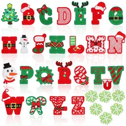 Carnival Christmas Letters Embroidered Iron On Patch Applique Diy Name Badge Alphabet Patches For Clothing Bag Accessories