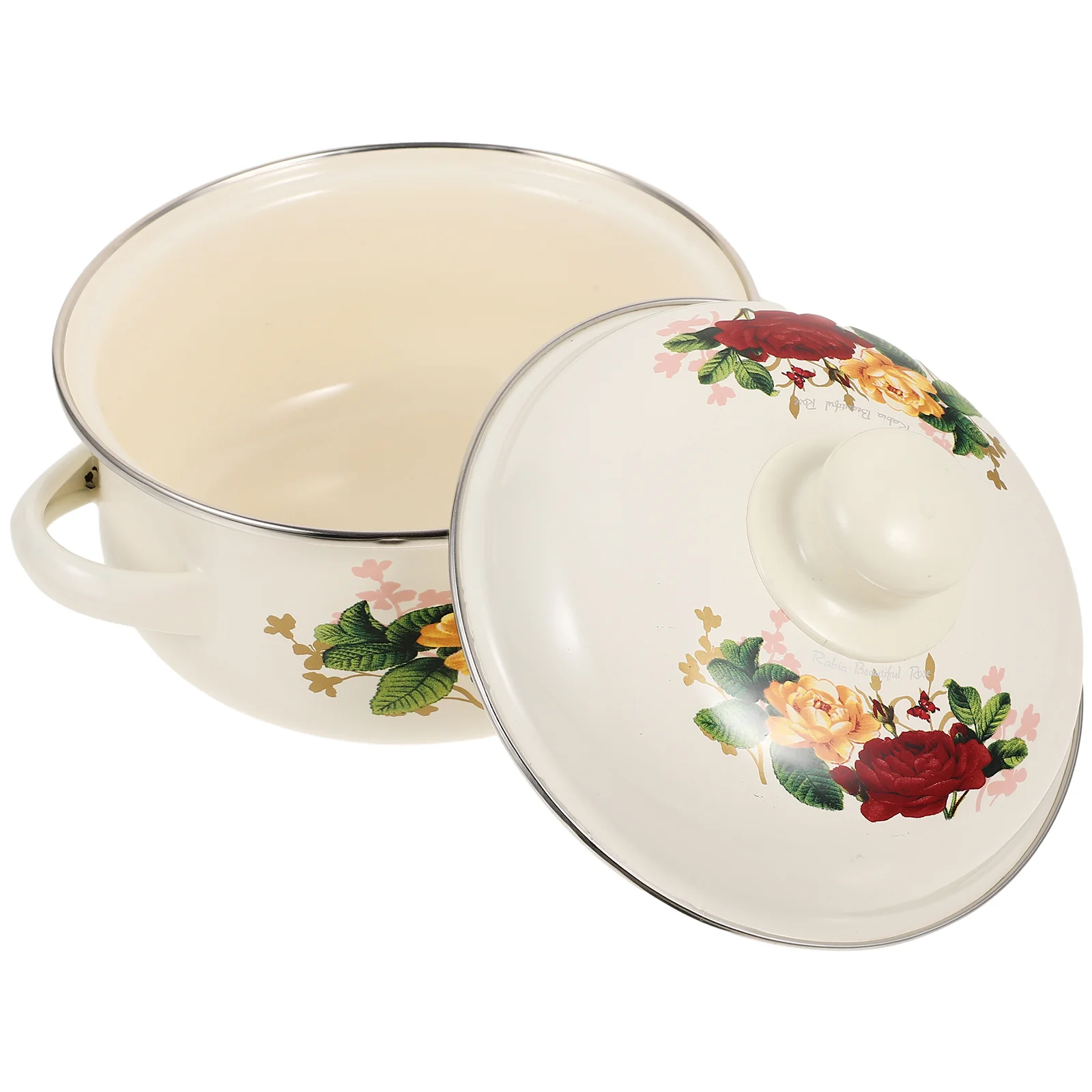 

Эмалированная кастрюля для супа, бинауральная кастрюля для тушения, бытовая кастрюля для супа, кастрюля для китайской медицины