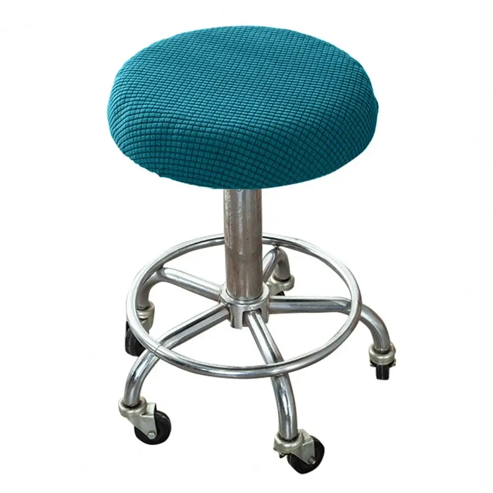 Elastic Stretchable Washable for Home Polyester Round Chair Slipcover Stool Cushion for Home