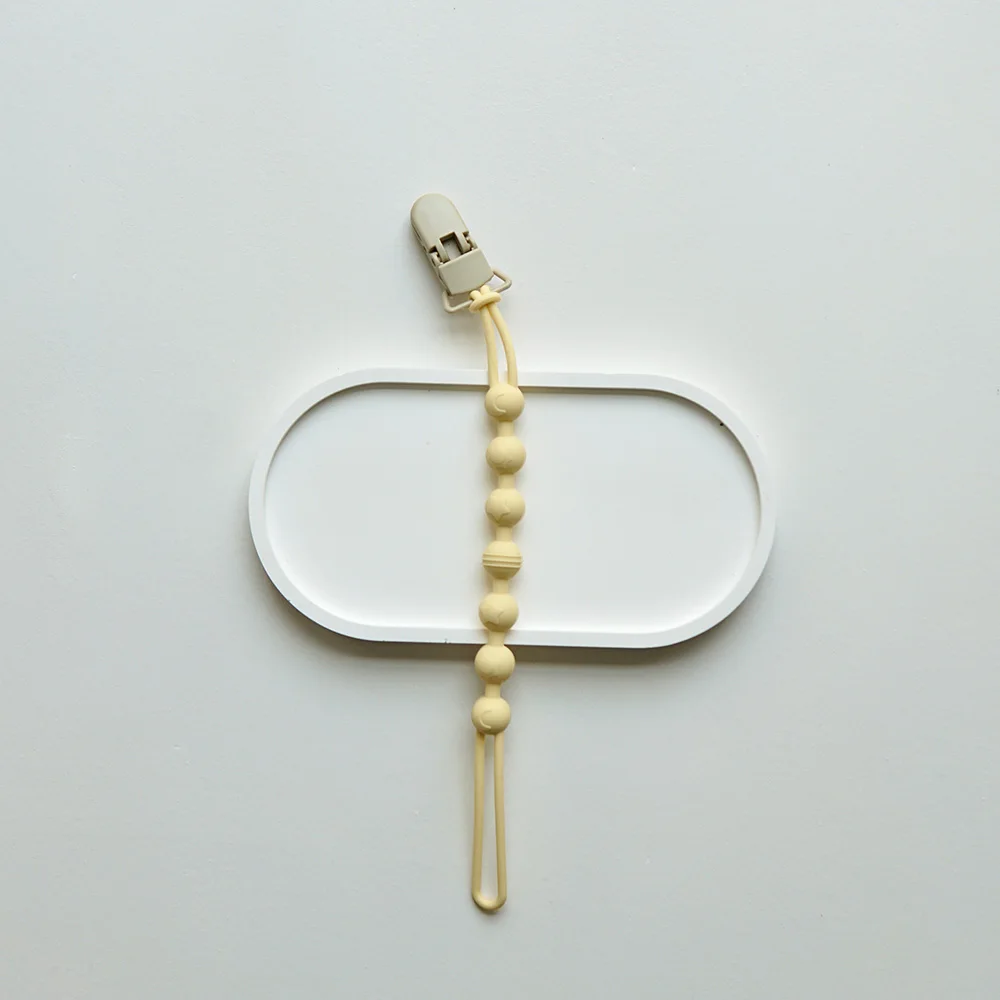 Baby Pacifier Clips Integrated silicone baby pacifier chain Teether Teething Toys Dummy Clip Holder Chain Clip Baby Gift