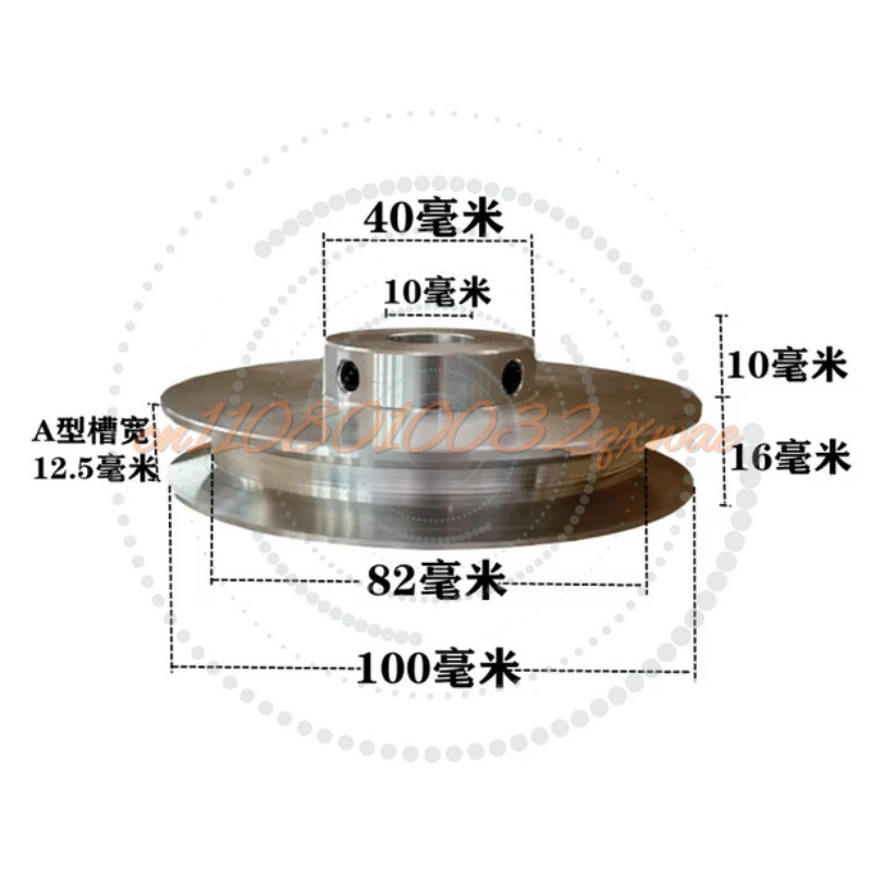 Motor Belt Drive Wheel 40mm 60mm 80mm 100mm V-belt Pulley, Single Groove, A- Type V-belt Pulley view 3