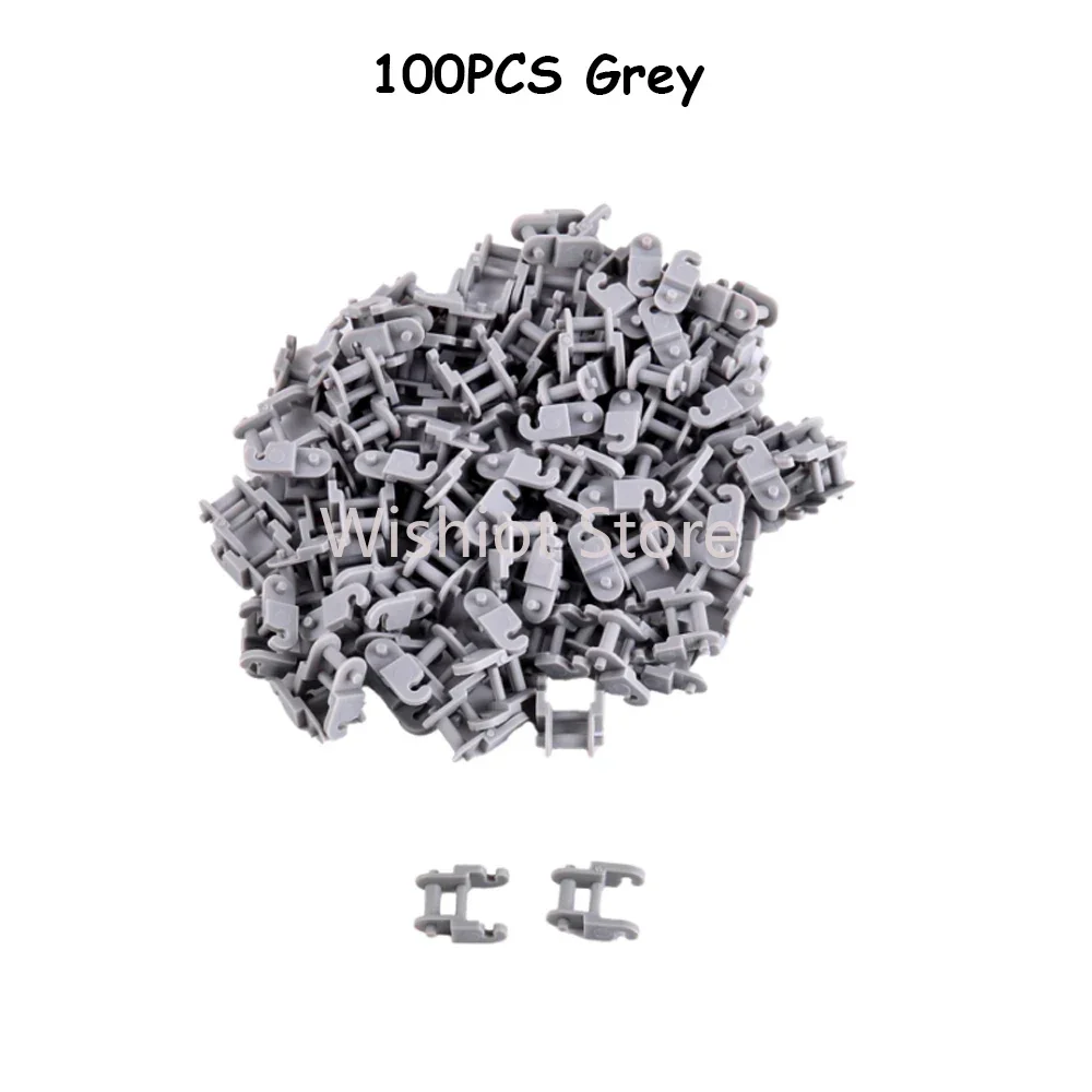 100PCS Technische Teile 3711 14696 Link Kette Ziegel für MOC Bausteine Getriebe Tank Track Tread Motorrad Zug Kinder spielzeug