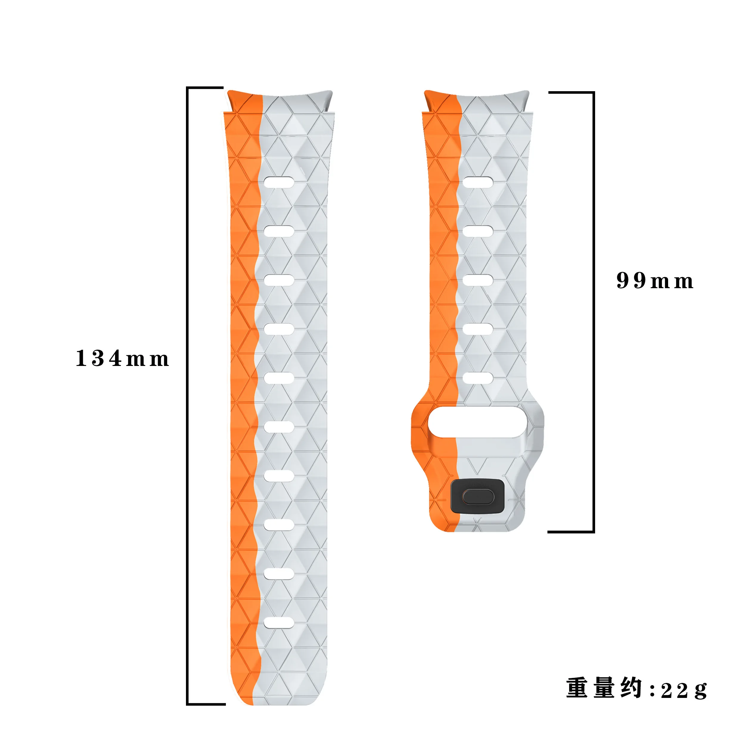 soft Silicone Strap For Samsung Galaxy Watch 7/6/5/4 40mm 44mm Football Pattern Bracelet band Watch 6/4 Classic 47mm 46mm belt image 3