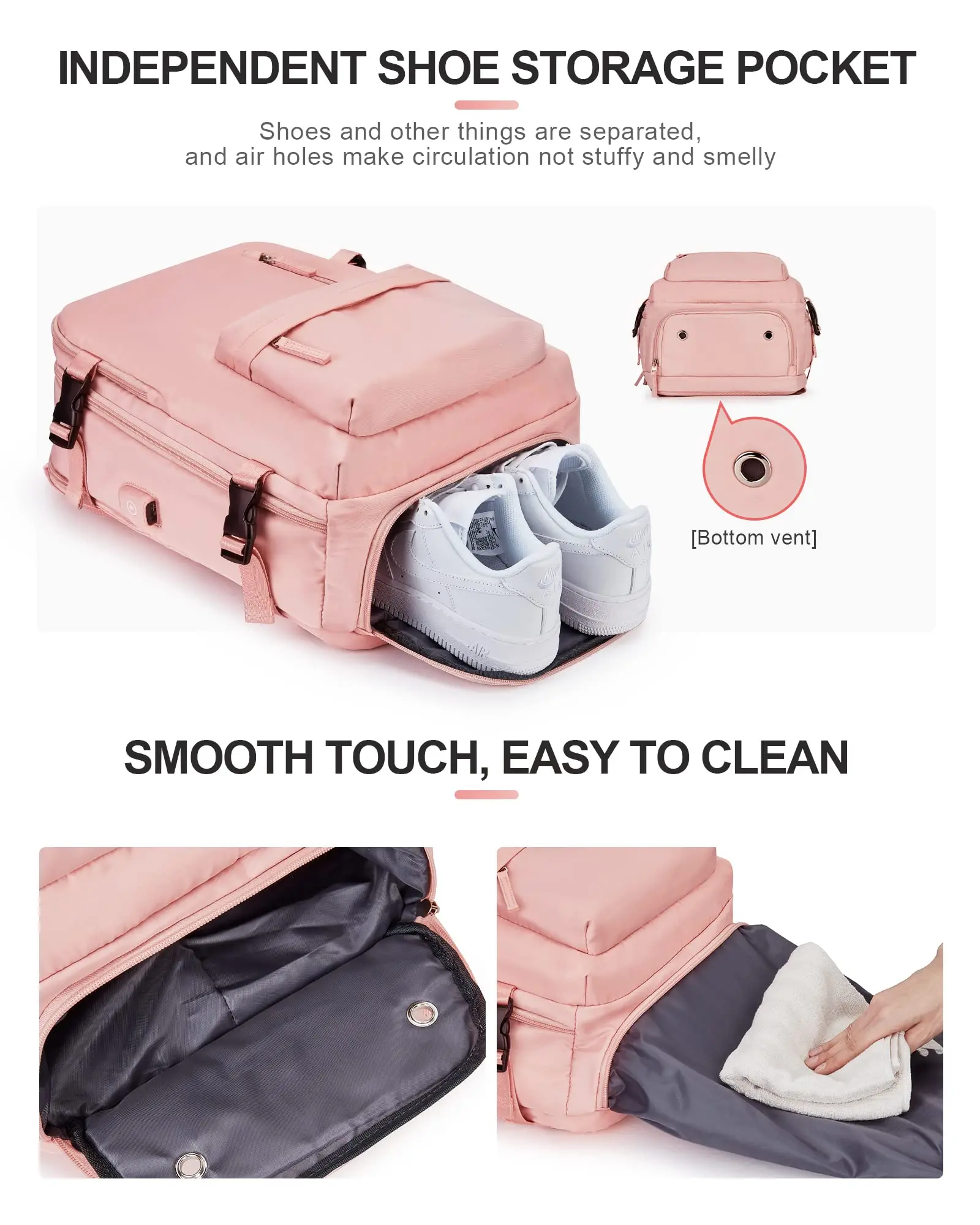 Large Travel Backpack,Carry on Backpack for Women Men Airline Approved Gym Backpack Waterproof Business Laptop Daypack