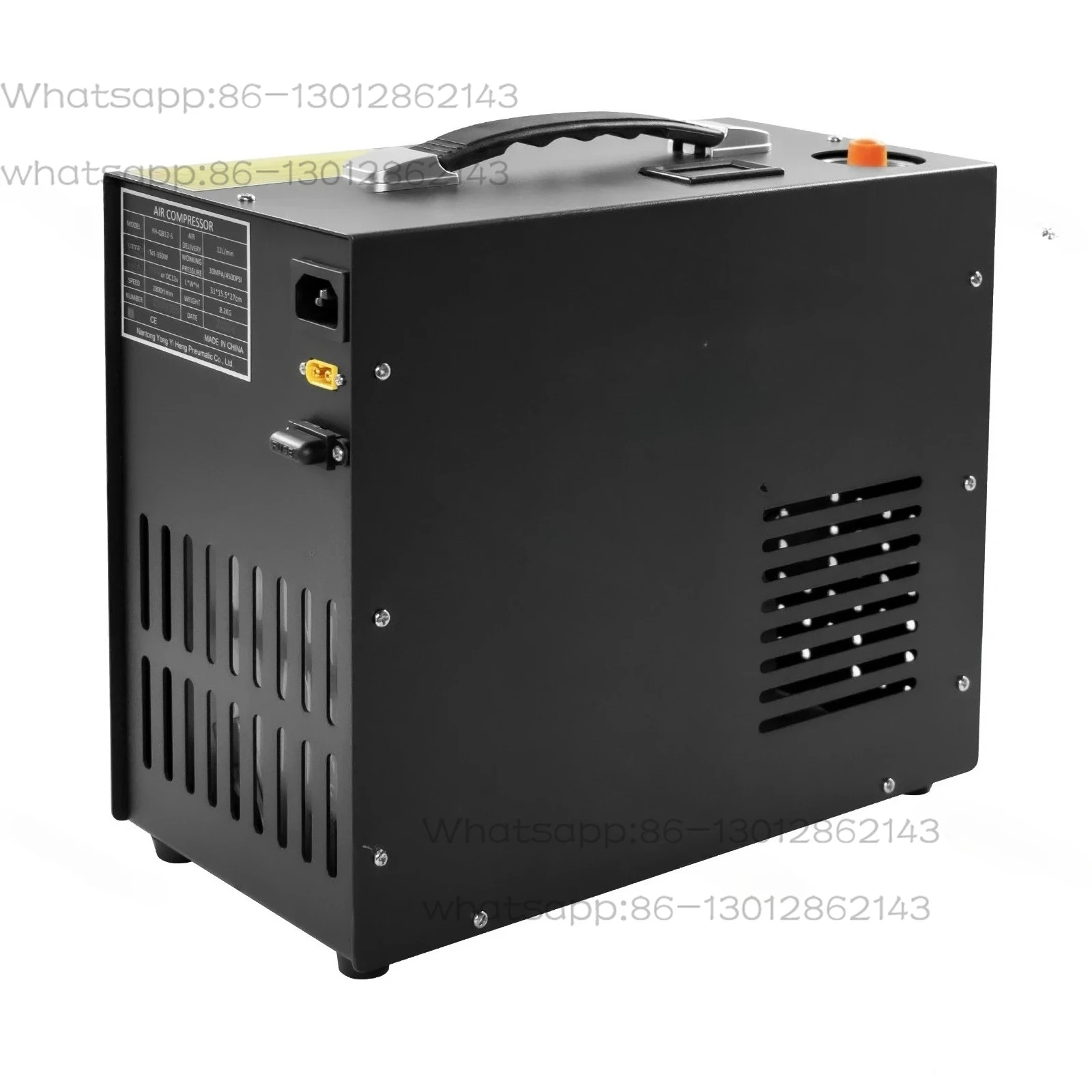 4500psi 300bar 12v pcp compressor de ar de alta pressão auto-stop adaptador de alimentação 12v embutido para mergulho pcp 220v