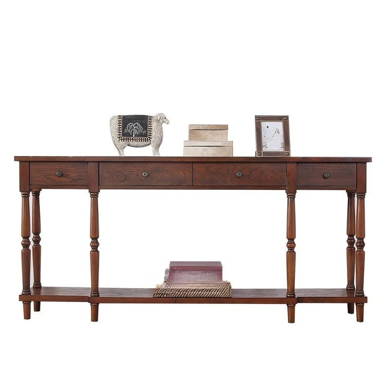 

Entry entrance desk, living room aisle, desk, storage cabinet, solid wood entrance cabinet, entrance table rack