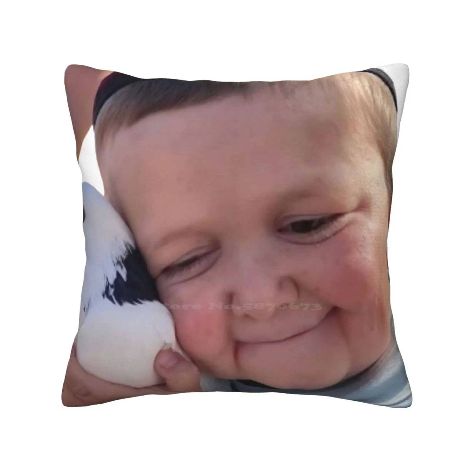 Hasbulla Cute With Bird Soft Comfortable Pillowcase Hasbulla Magomedov Little Khabib Even Russian Dwarf Fighters Celebrity Meme