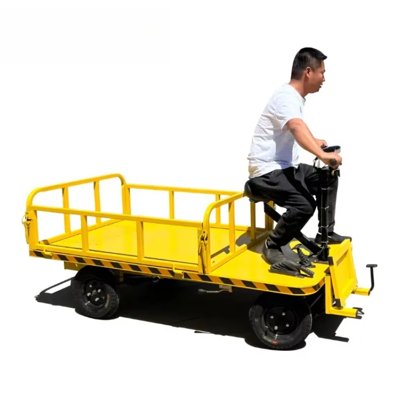 Industrial trolley with 4-wheel transport Electric van Truck workshop Construction site