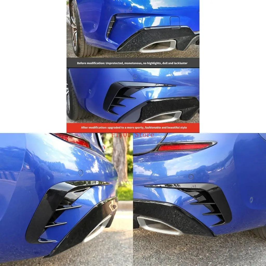 

Sleek Rear Bumper Lip Spoiler Car Air Vent Outlet Cover Trim Suitable For 320li 325li Durability And Enhances 2pcs