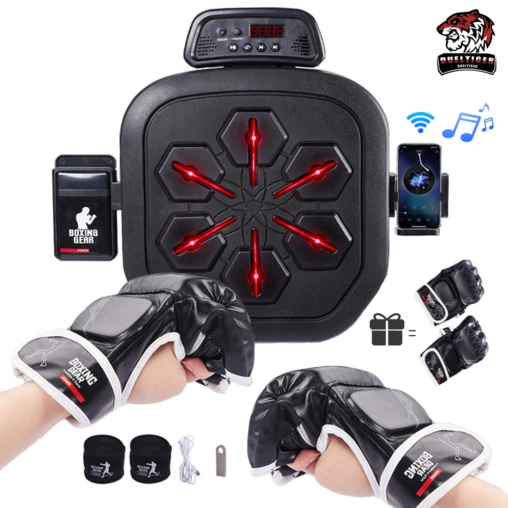 Versatile Music Boxing Machine Smart Bluetooth Wall Mounted Music Boxing Trainer Gym Home Electronic Punching Equipment