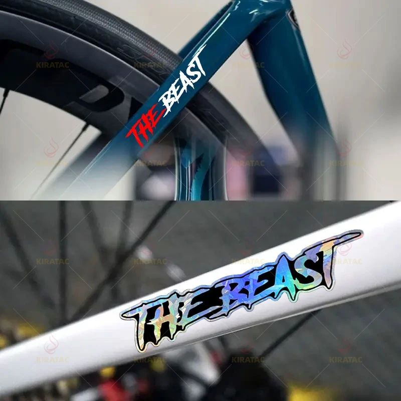 THE BEAST Bike Sticker 3pcs Waterproof Vinyl Decal for Bicycle Frame Handlebar Top Tube Helmet Self Adhesive Decor