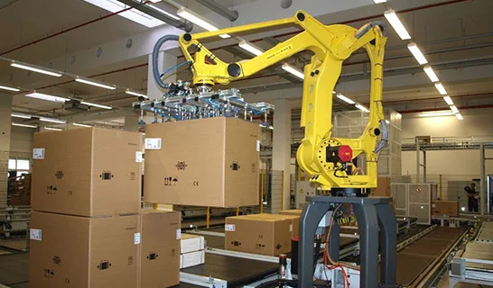 Высокоточный 6-осевой картонный робот с сенсорным экраном, автоматический робот для переноса поддолинга
