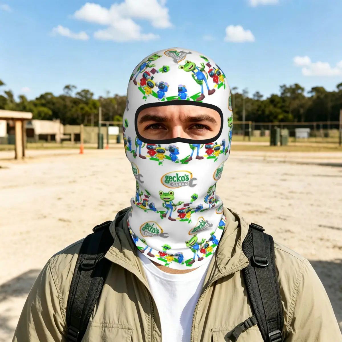 Geckos Garage Breathable Thin Balaclava Full Face Mask Sun Protection Neck Gaiter For Motorcycle Cycling Fishing Outdoor