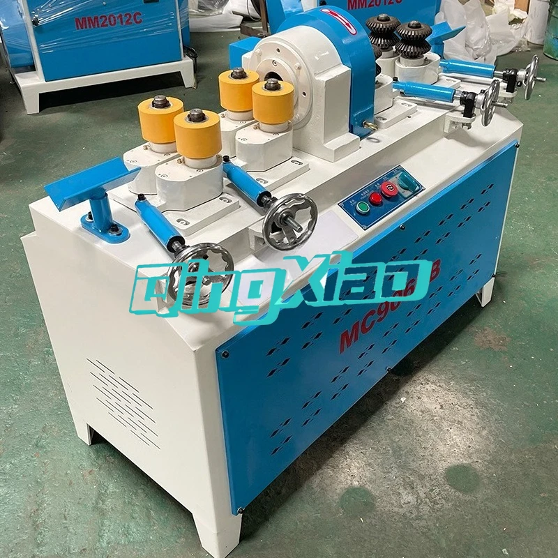 Round Bar Sander Ouble-sided Wood Trim Machine Industrial Wood Rod and Stick Forming Automatic Feeding Round Bar Machine