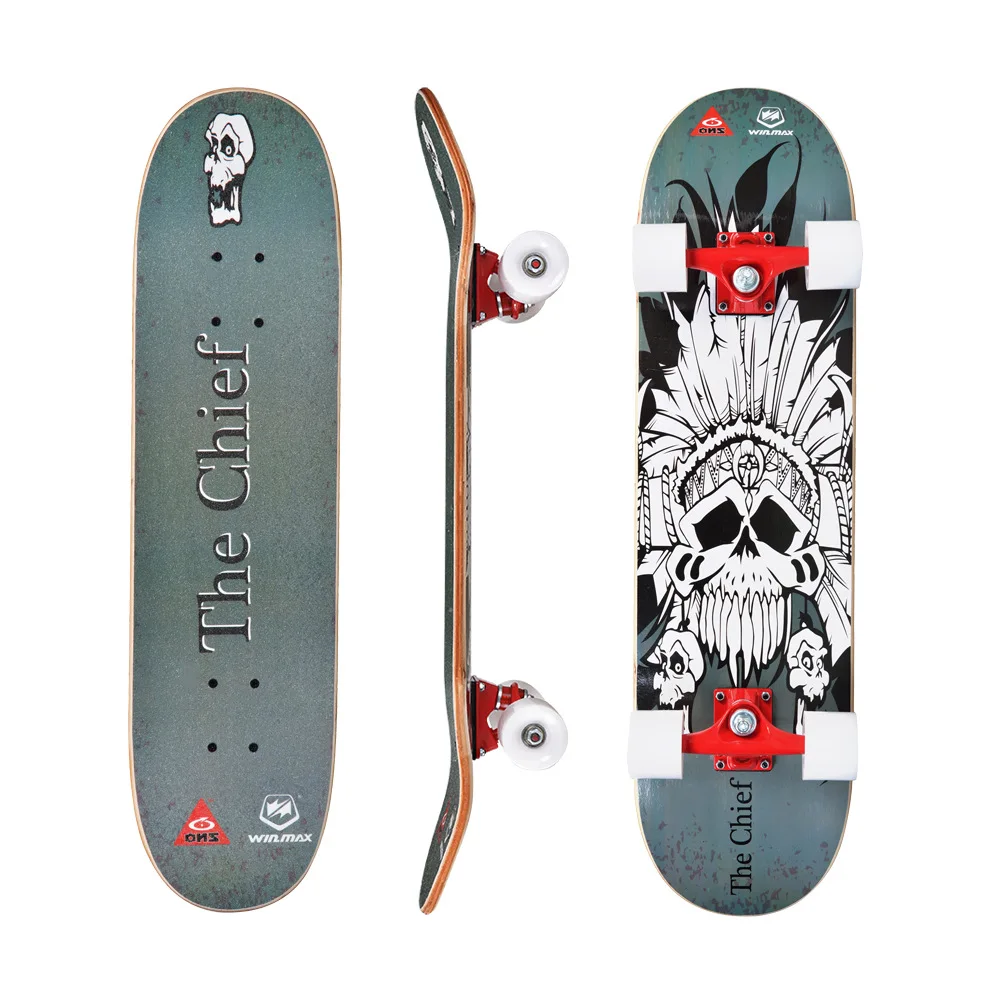 

Winmax Skateboard For Beginners And Adults With 9 Ply Maple Deck, 60 X 45 Mm PU Wheel