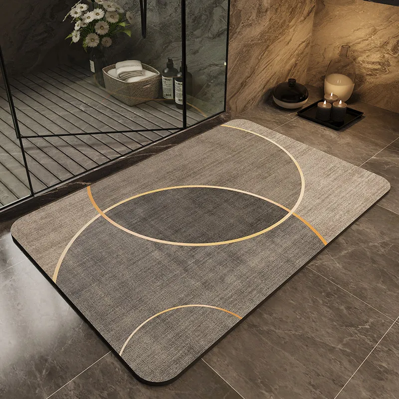 Badezimmer Saugfähige Kieselgur-Toilettenmatte Toilettenbodenmatte Toiletten-Teppich