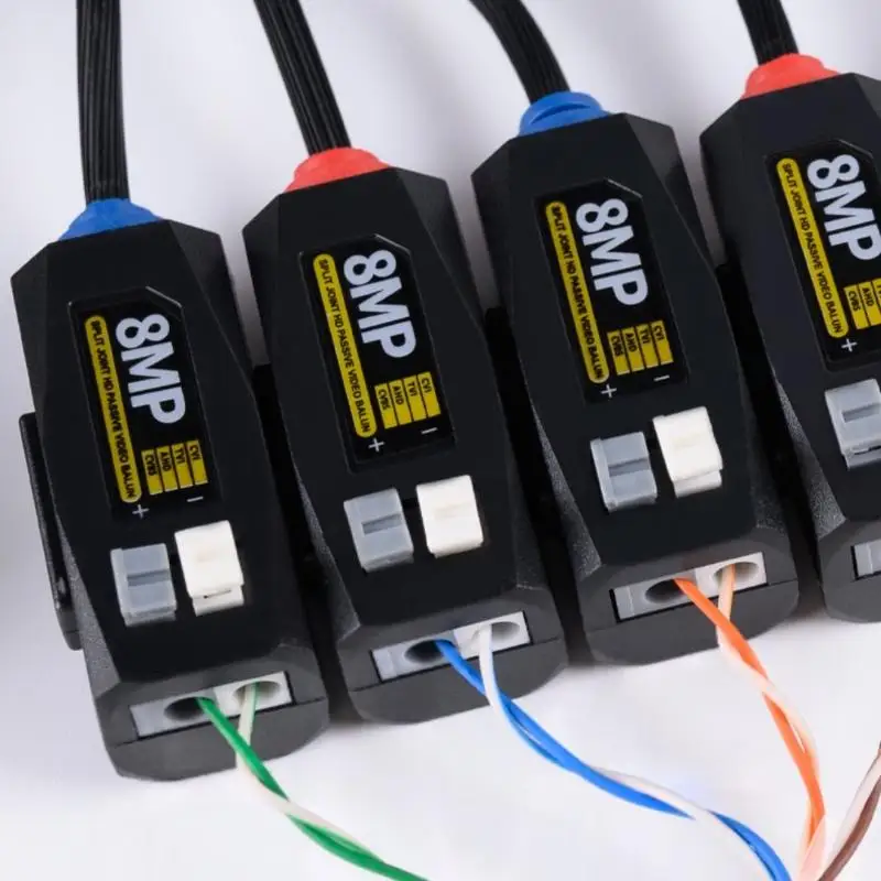 Coaxial HD 1 Set HD 8MP Single Channel Passive Video For TVI CVI AHD CCTV Camera Twisted Pair Transmitter