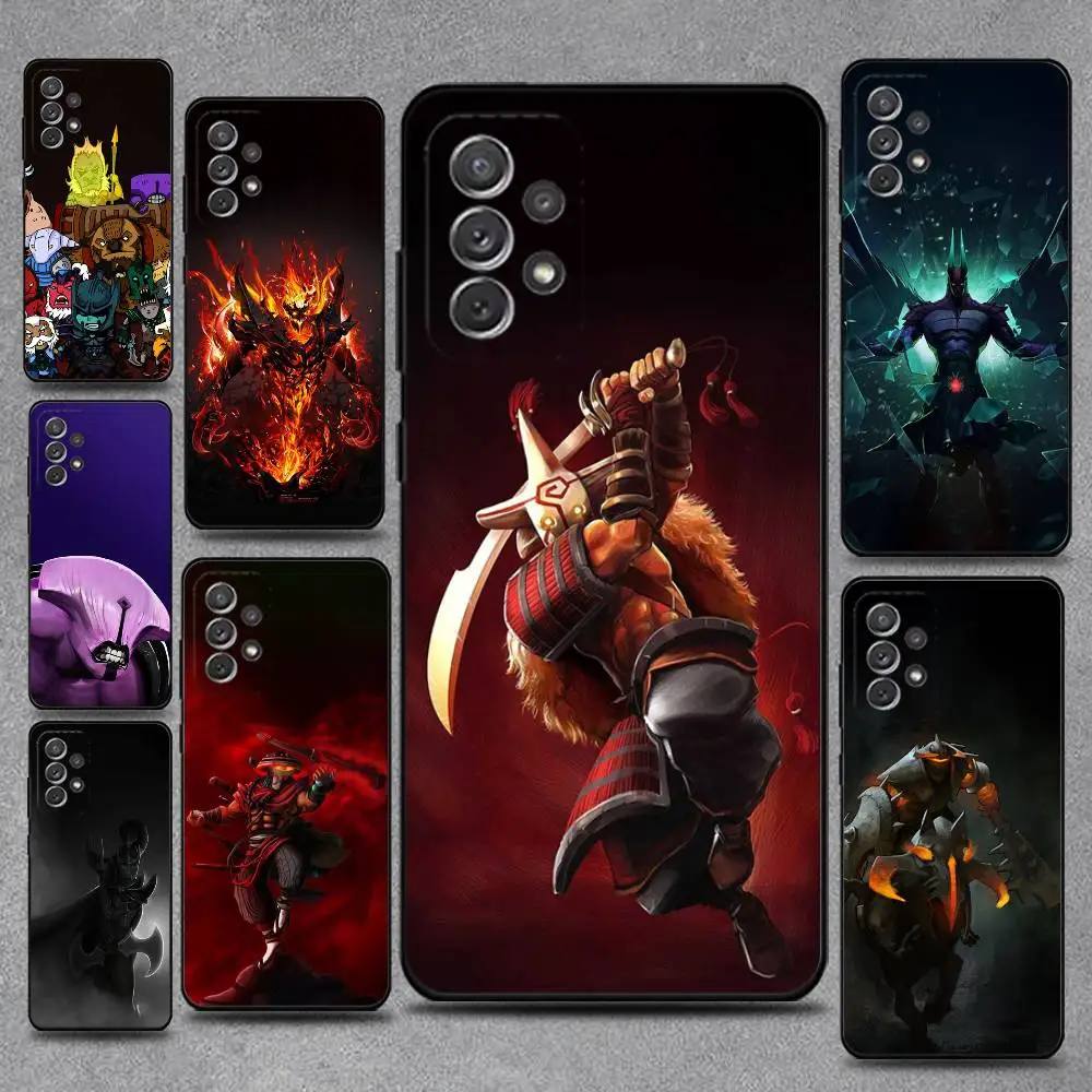 حافظة هاتف D-Dota 2 الرائعة لهاتف سامسونج S25، S24، S21، S22، S23، S30، Ultra، S20، Plus، Fe، Lite، Note، 10,9,5G غطاء أسود #1