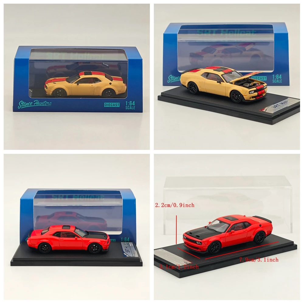 Stance Hunters 1/64 pour SRT Hellcat, modèles moulés sous pression, Collection limitée de voiture, jouets automobiles, cadeau, passe-temps