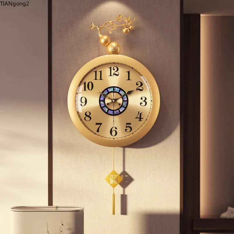 Design Unique Wall Clock Minimalist Living Room Luxury Designer Unusual Room Wall Clock Pendulum Glass Horloge Room Decorarion