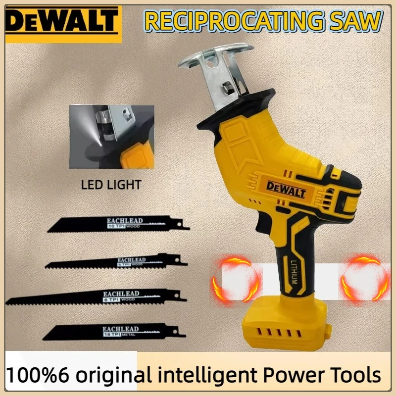 

Dewalt Cordless Reciprocating Saw 2800RPM Brushless Electric Saw Multifunctional Metal Wood Pipe Cutting Saw Power Tool 20V