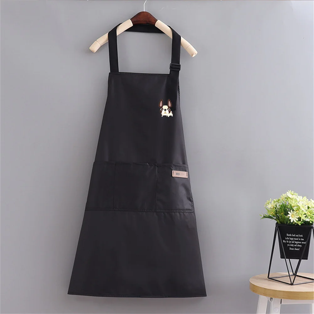 Fashion Waterproof Breathable Apron Kitchen Cooking Women Work Clothes Men\'S Oil Proof Coffee Apron Kitchen Accessories