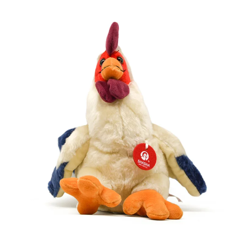 Cute Rooster Plushie Hen High Fidelity Anime Cock Plush Toys Lifelike Animals Simulation Stuffed Doll Toy Birthday Gifts