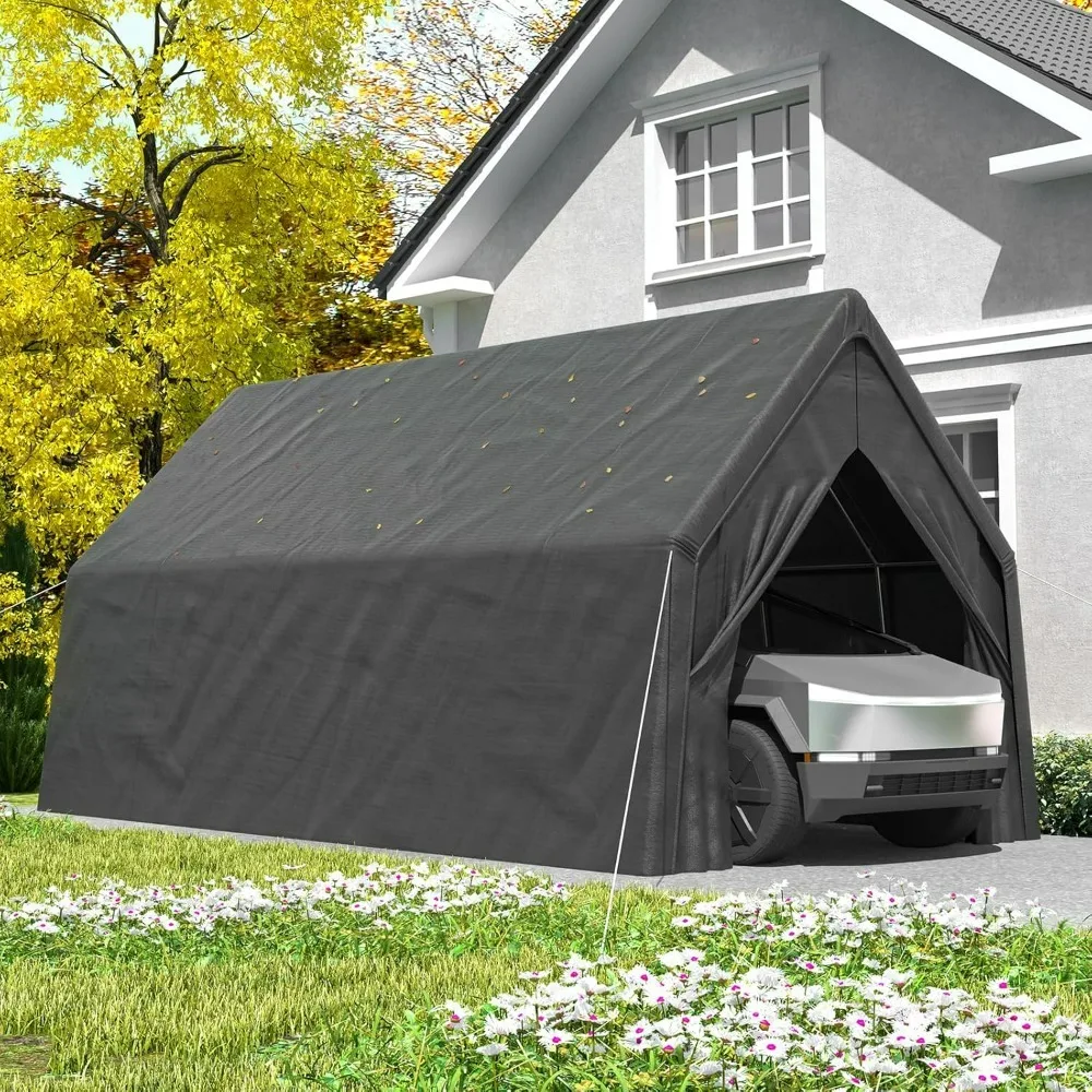 

Outdoor RV Portable Carport Canopy, Multi-Functional Car Truck Boat Carport Shelter with Resistant Anti-UV Waterproof Snow