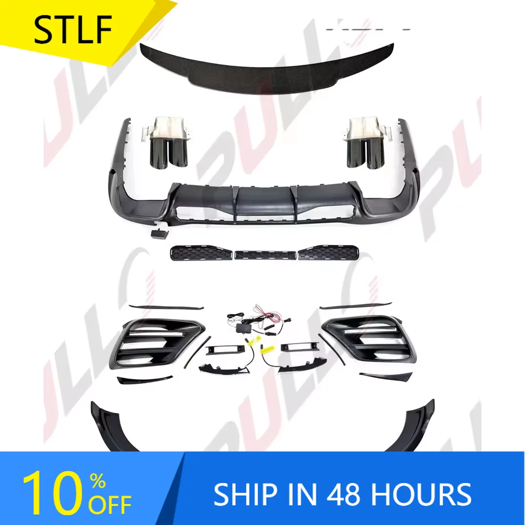

STLFCar Modified Accessories for Benz W223 Sport Change to B style Model Front Lip Rear Diffuser Spoiler air Vents