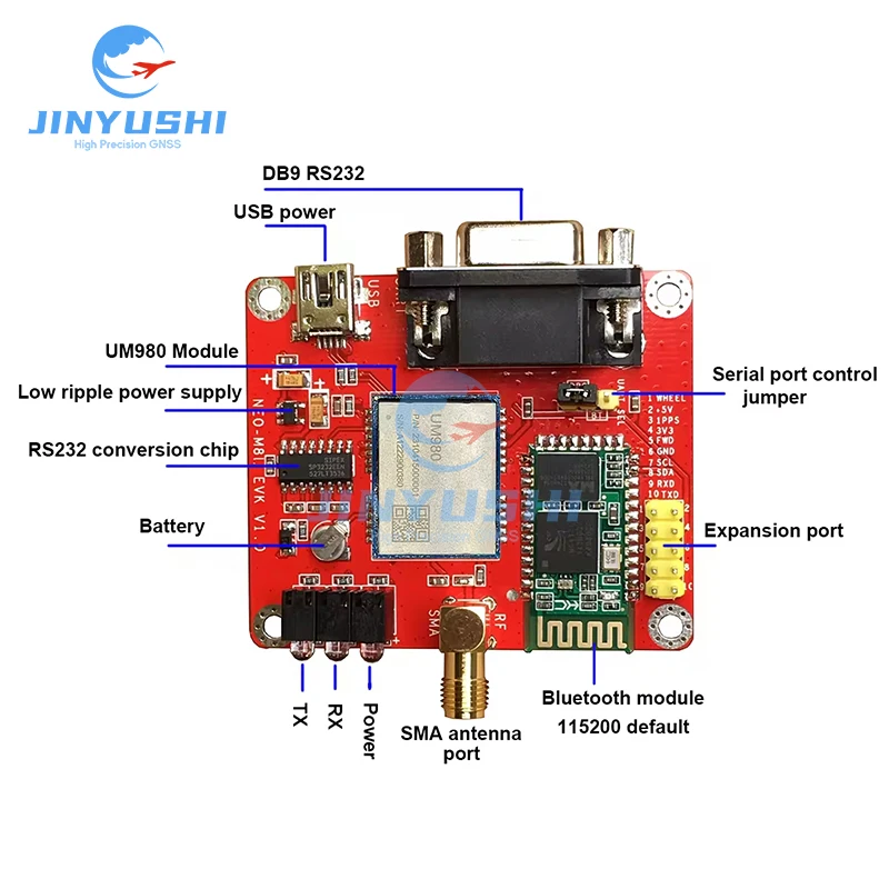 UM980 -ENC GNSS RTK Board Base Station Integrated Bluetooth With Raw Data Unicore GPS High-precision OEM Board