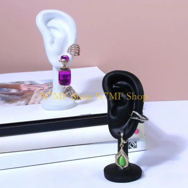 

N7MF Ear Shaped Earring Display Stand Jewelry Storage Rack Earrings Storage Holder