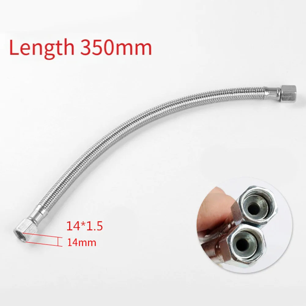 1PC Air Compressor Tube สแตนเลส 350 มม.Air Compressor ยืดหยุ่นท่อ Air ปั๊มตรวจสอบวาล์วเชื่อมต่อท่อ