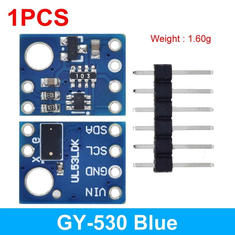 1/5 pces vl53l0x tempo de voo (tof) sensor de distância a laser
