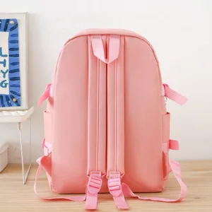 Large capacity canvas backpack for high school, female Korean version, set of 5 pieces, university student S, autumn, new 8 Main Sales School Base - №2