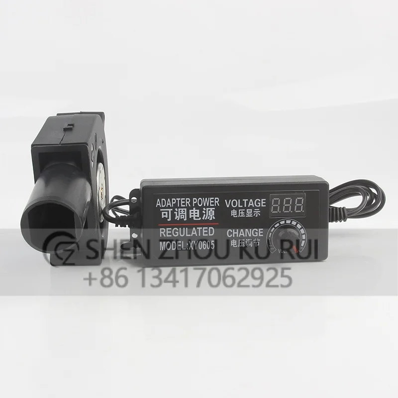 Factory Direct Supply 9733 BFB1012UH EU Speed Controller High Airflow Outdoor Barbecue Portable Blower Plug Cooling Fan DC12V 6A