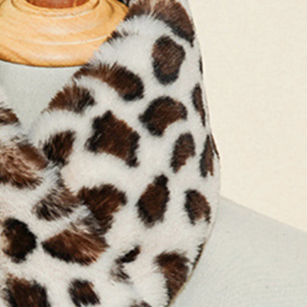 

Leopard Scarf Autumn Winter Warm Cold Protection Soft Beige Women Birthday Gift Fashion Style Comfortable Wrap Shawl
