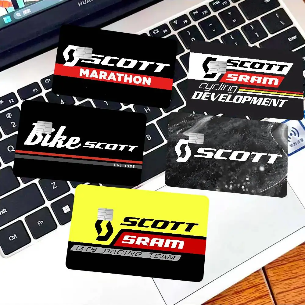 S-SCOTT Sports Anime Front Cover Film Sticker Skin for Credit Debit Card Small Large Chip