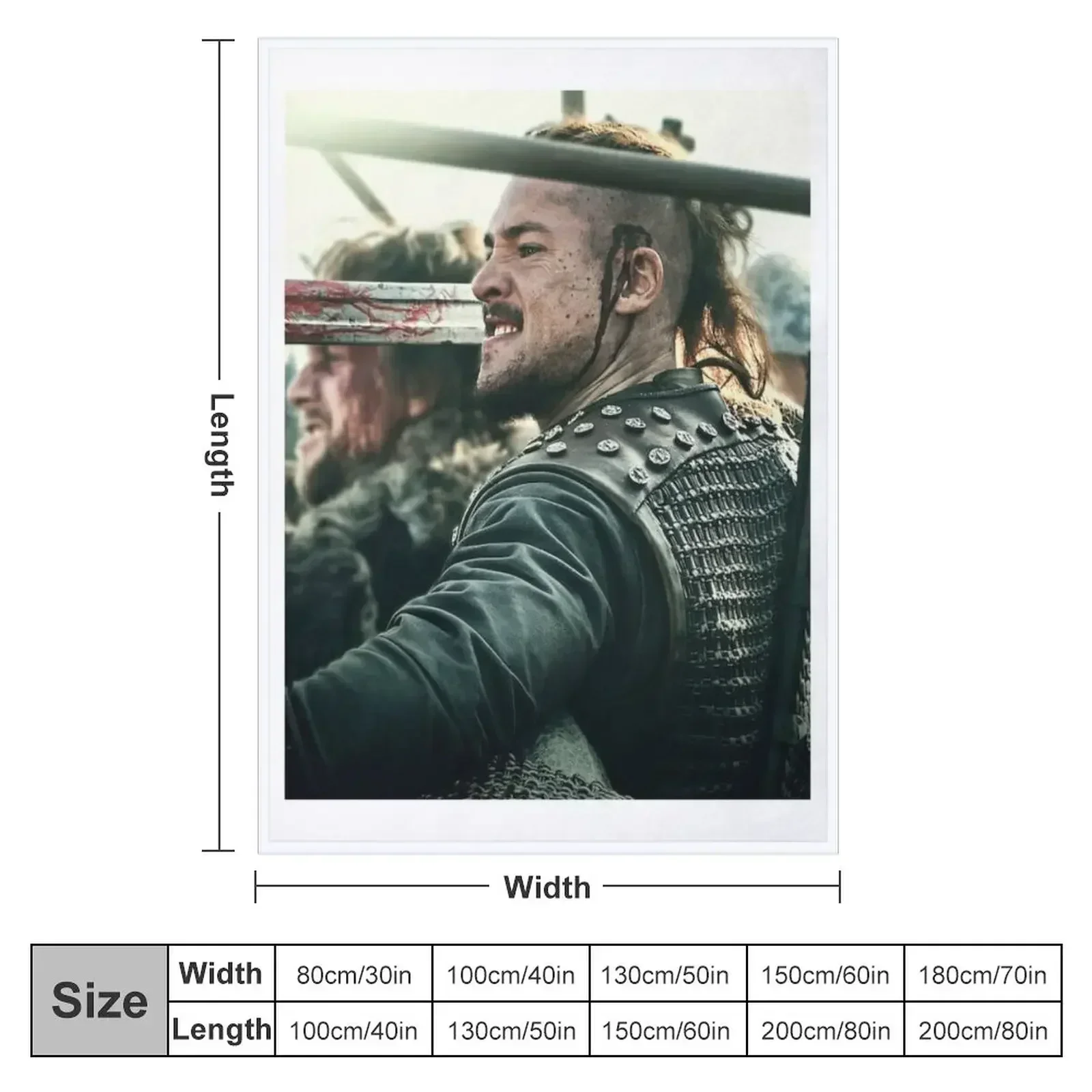 Uhtred of The Last Kingdom Throw Blanket couch cozy soft plush fuzzy picnic outdoor blanket