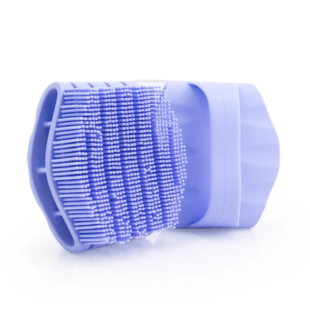

Home Use Removing Dirt Silicone Bath Brush Soft Exfoliating Massage Brush Comfortable Portable Hollow Shower Brush Men